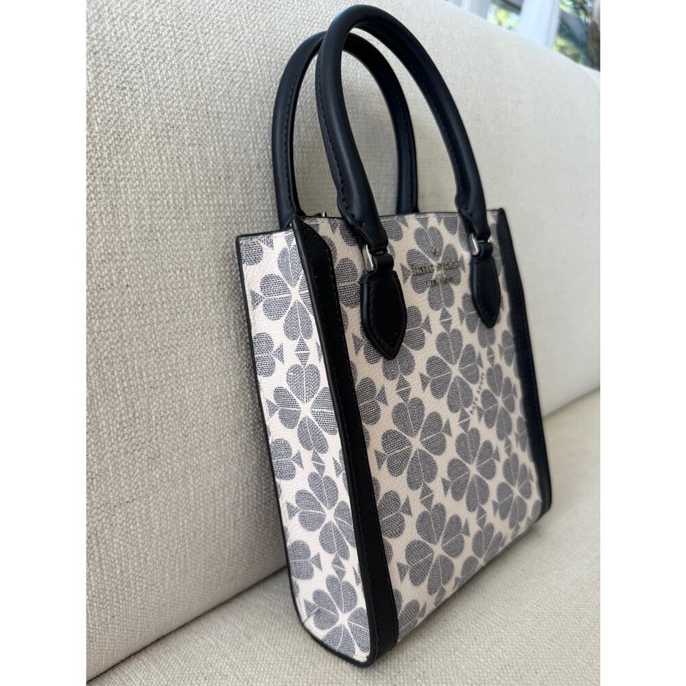 Kate Spade New York Signature Spade Flower Navy Mini Tote Crossbody Bag NWT - Picture 6 of 12
